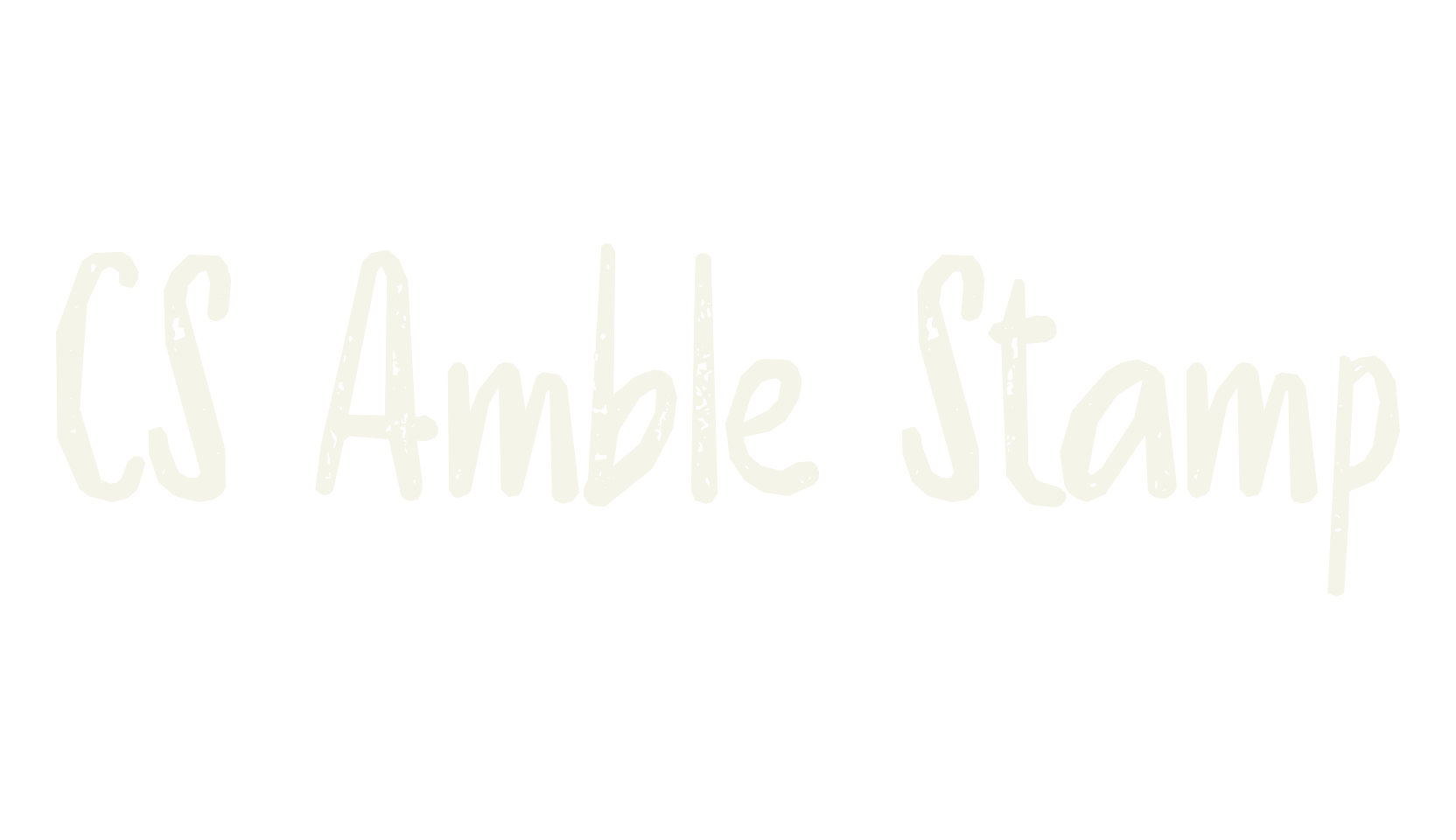 CS Amble Stamp, display market font preview