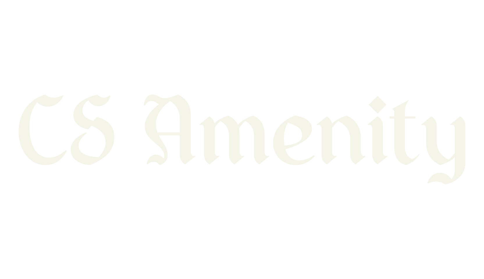 CS Amenity, gothic font preview
