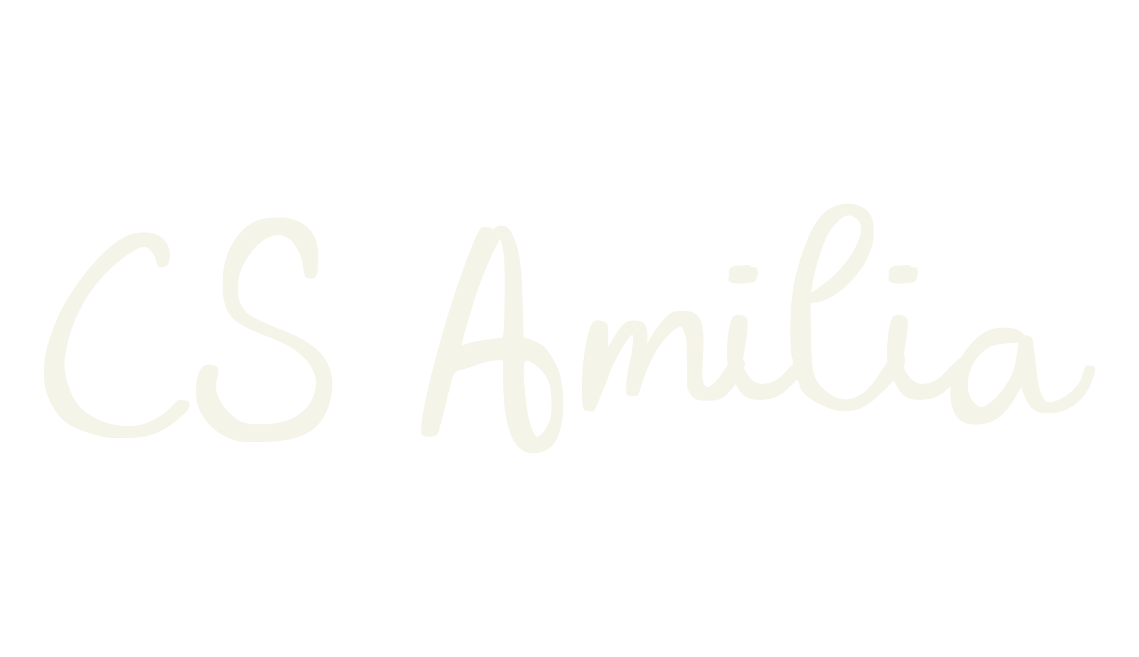 CS Amilia, cursive font preview