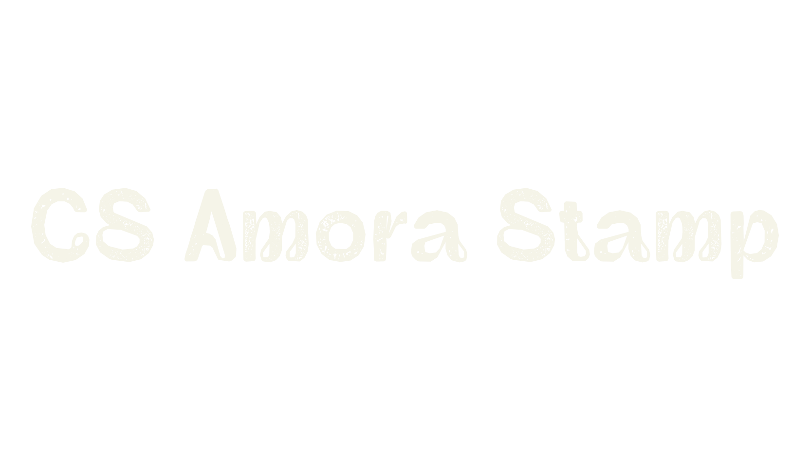 CS Amora Stamp, display market font preview