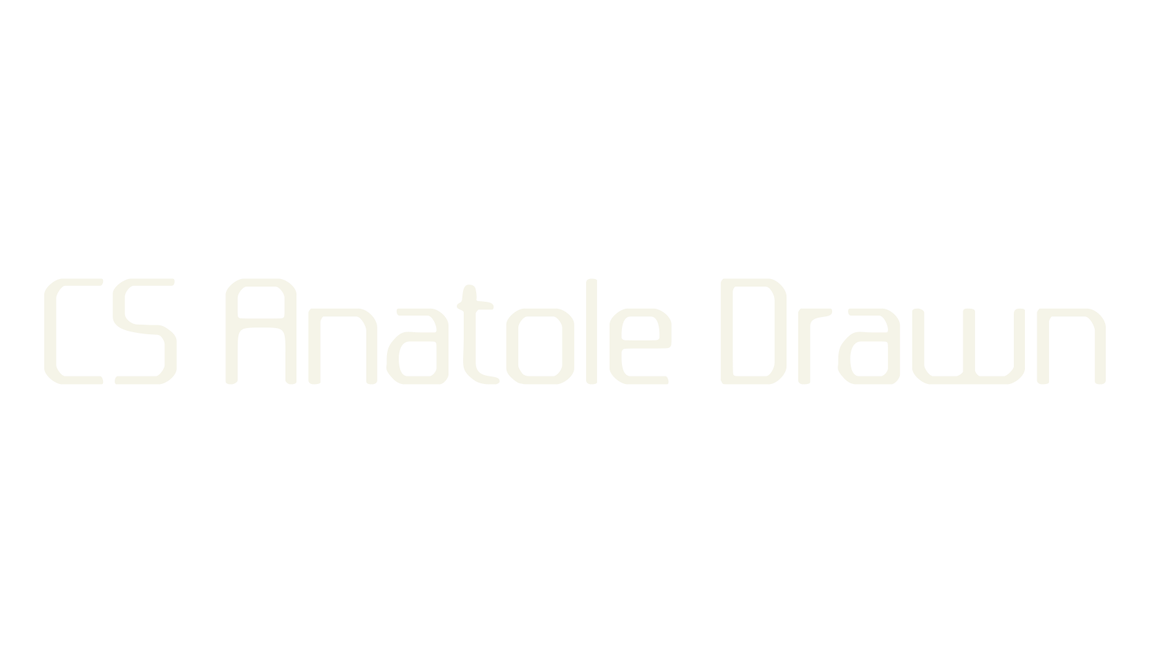CS Anatole Drawn, display market font preview