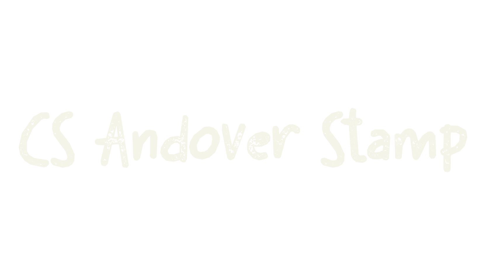 CS Andover Stamp, display market font preview