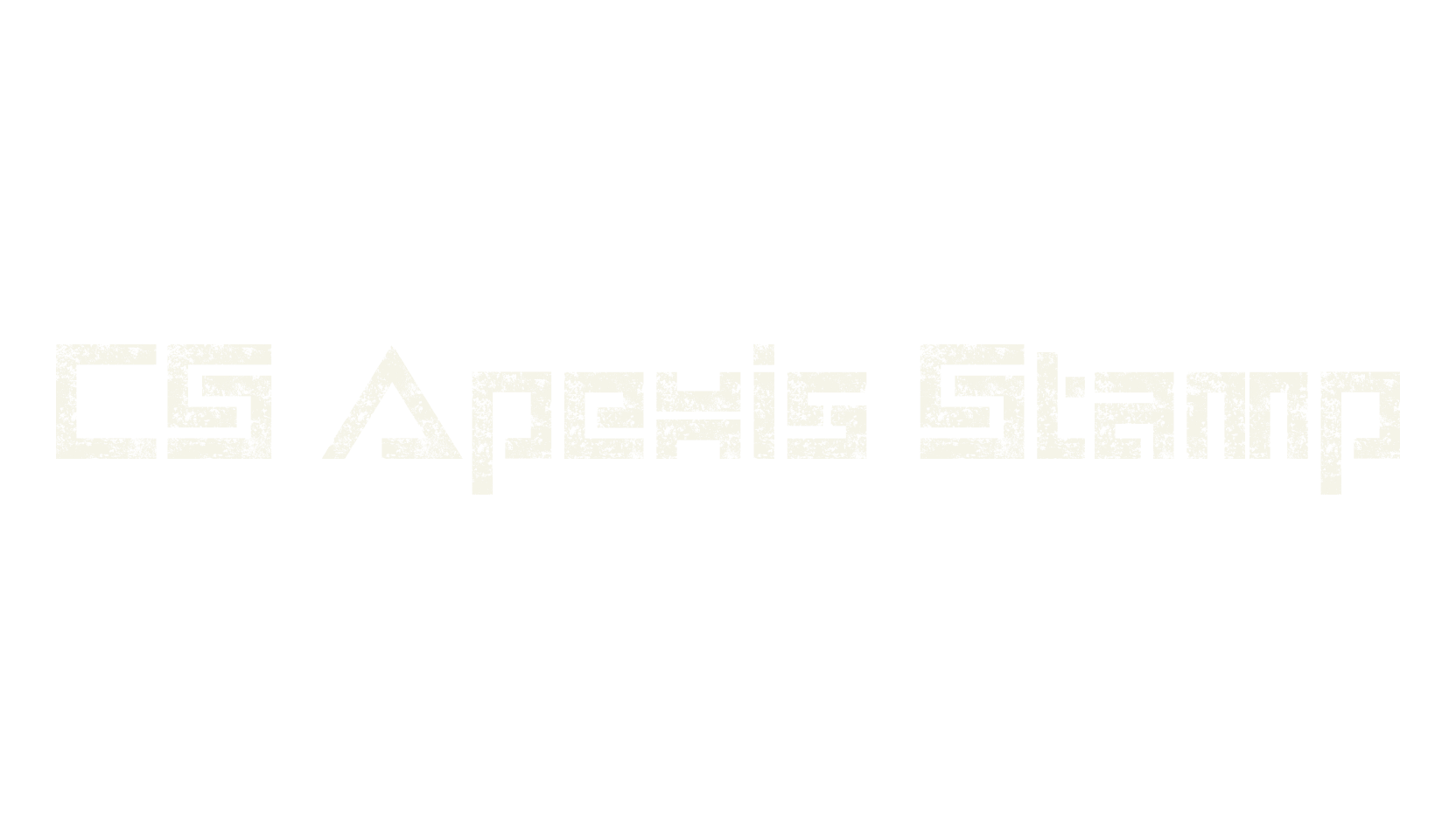 CS Apexis Stamp, display market font preview