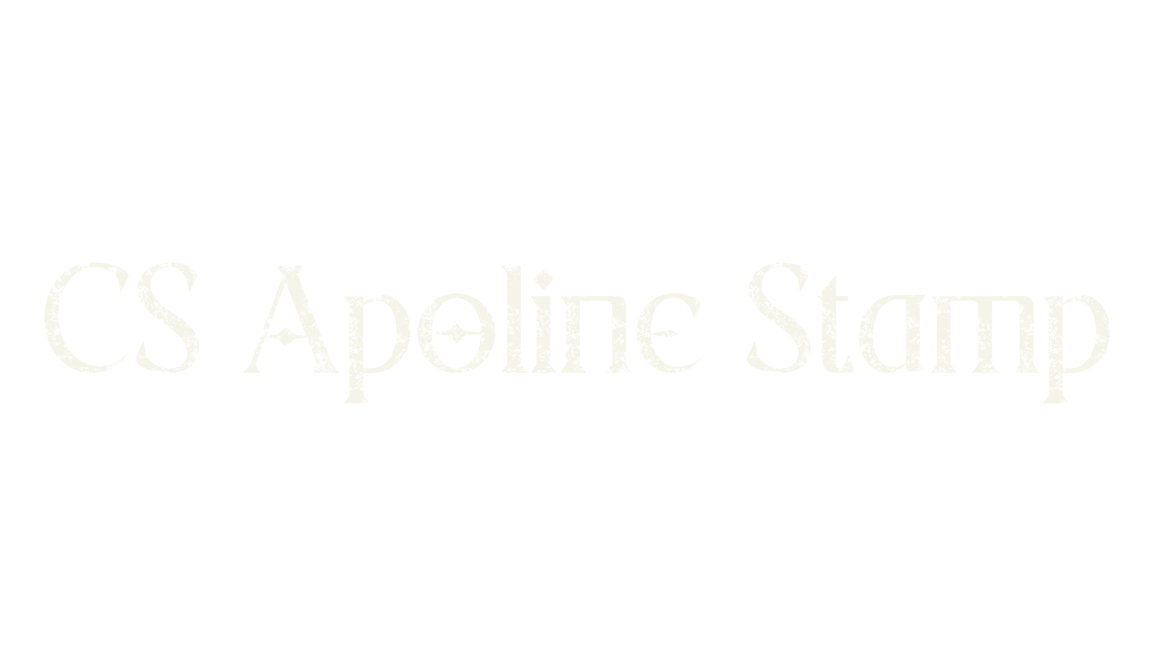 CS Apoline Stamp, display market font preview