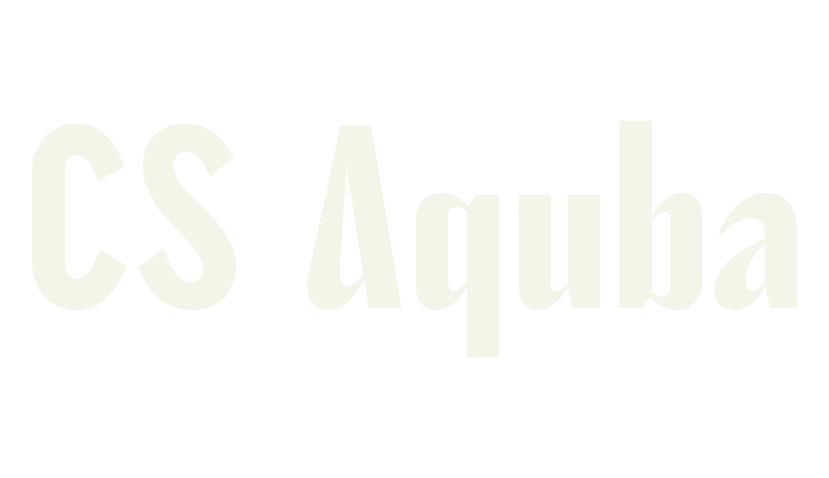 CS Aquba, logo font preview