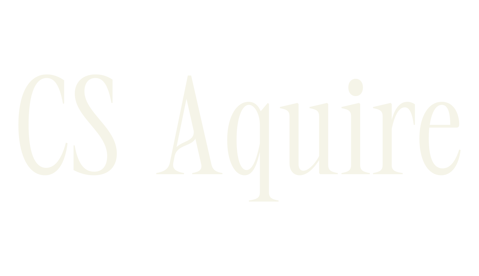 CS Aquire, condensed font preview