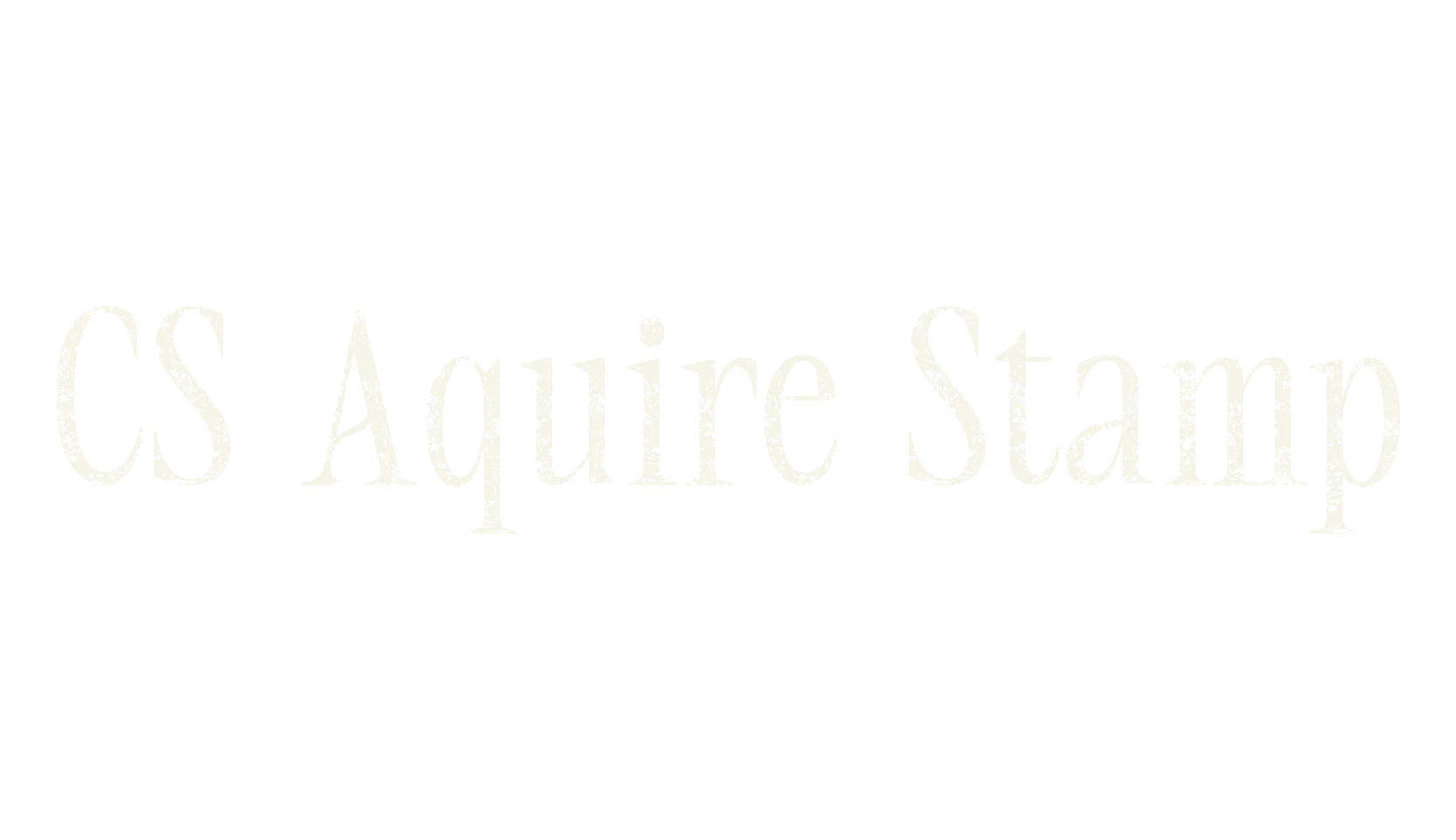 CS Aquire Stamp, display market font preview