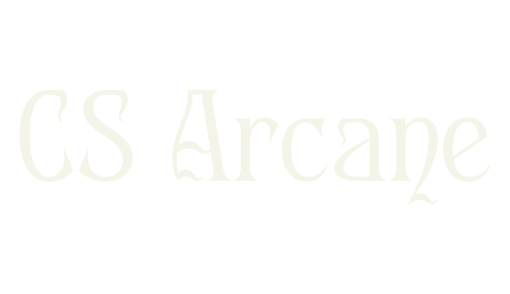 CS Arcane, wavy font preview