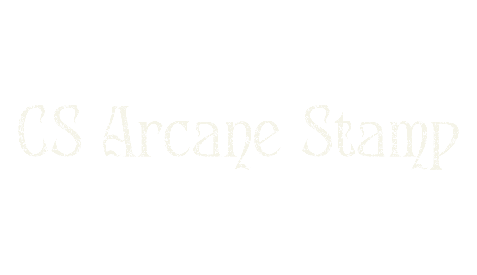 CS Arcane Stamp, display market font preview