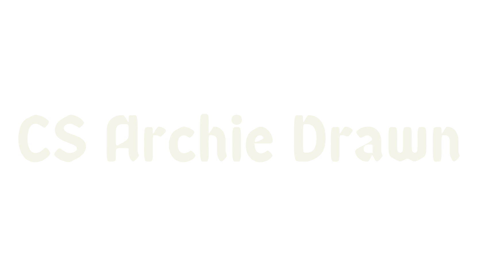 CS Archie Drawn, gothic font preview