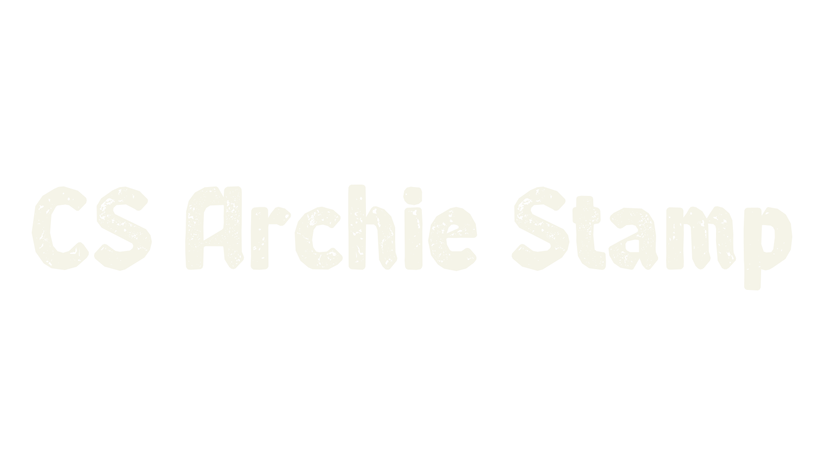 CS Archie Stamp, fantasy font preview