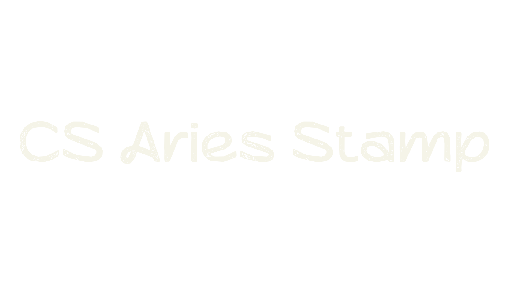 CS Aries Stamp, display market font preview