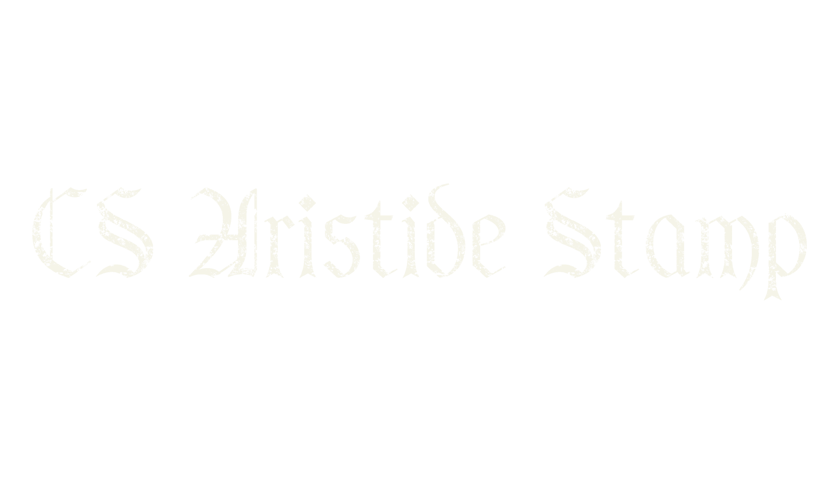 CS Aristide Stamp, fantasy font preview