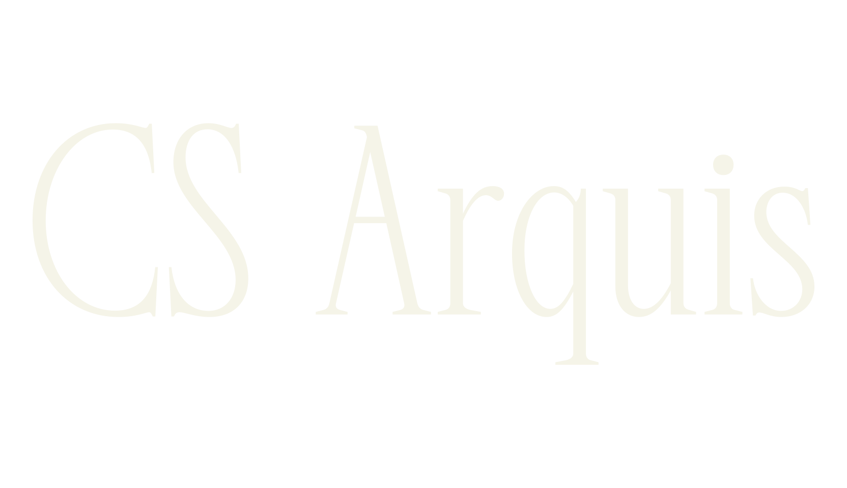 CS Arquis, modern font preview