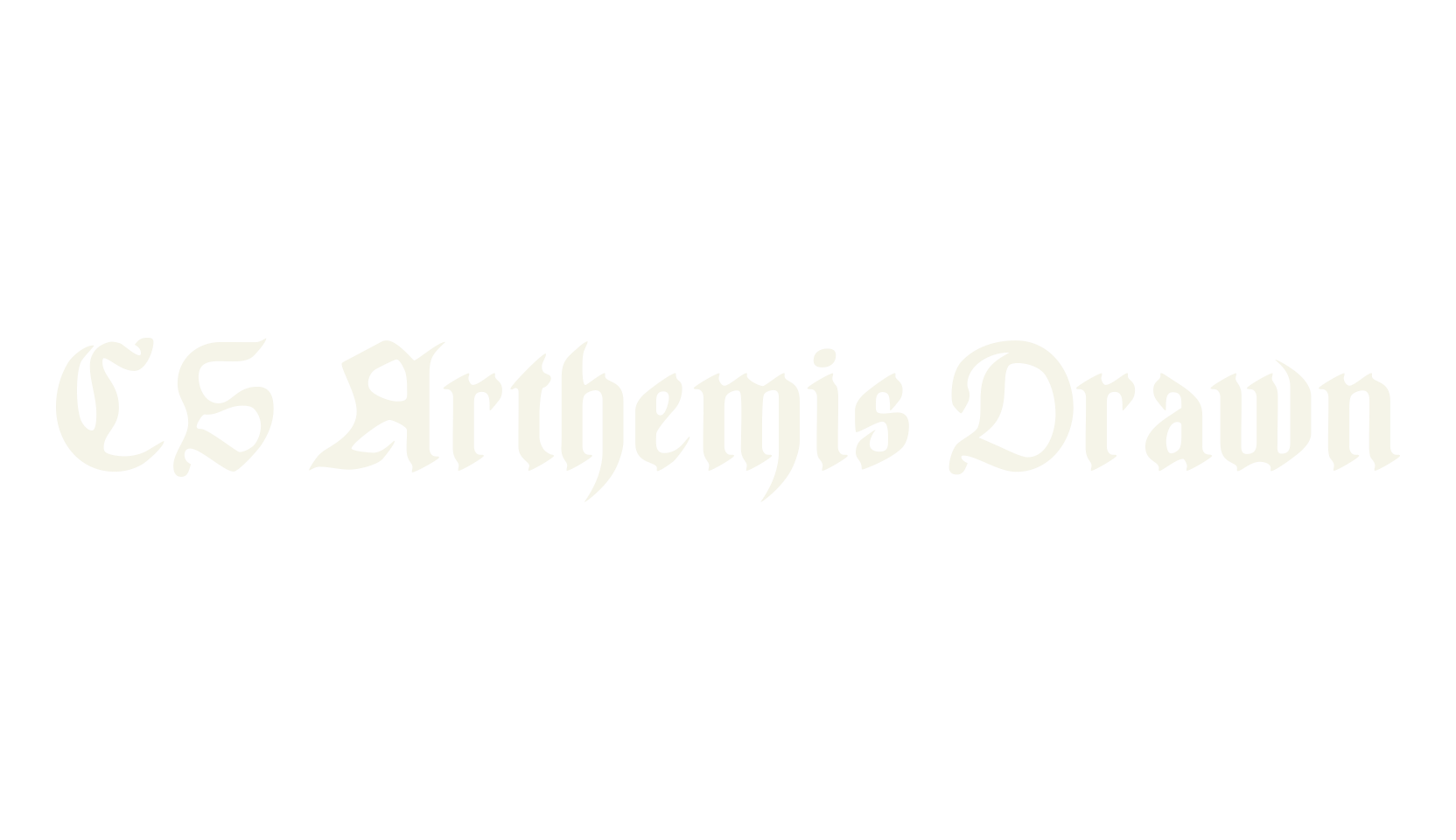 CS Arthemis Drawn, blackletter font preview