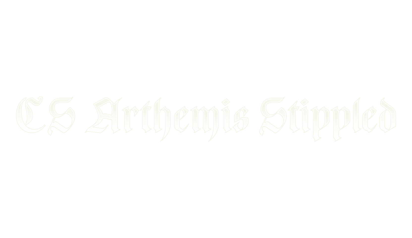 CS Arthemis Stippled, fantasy font preview
