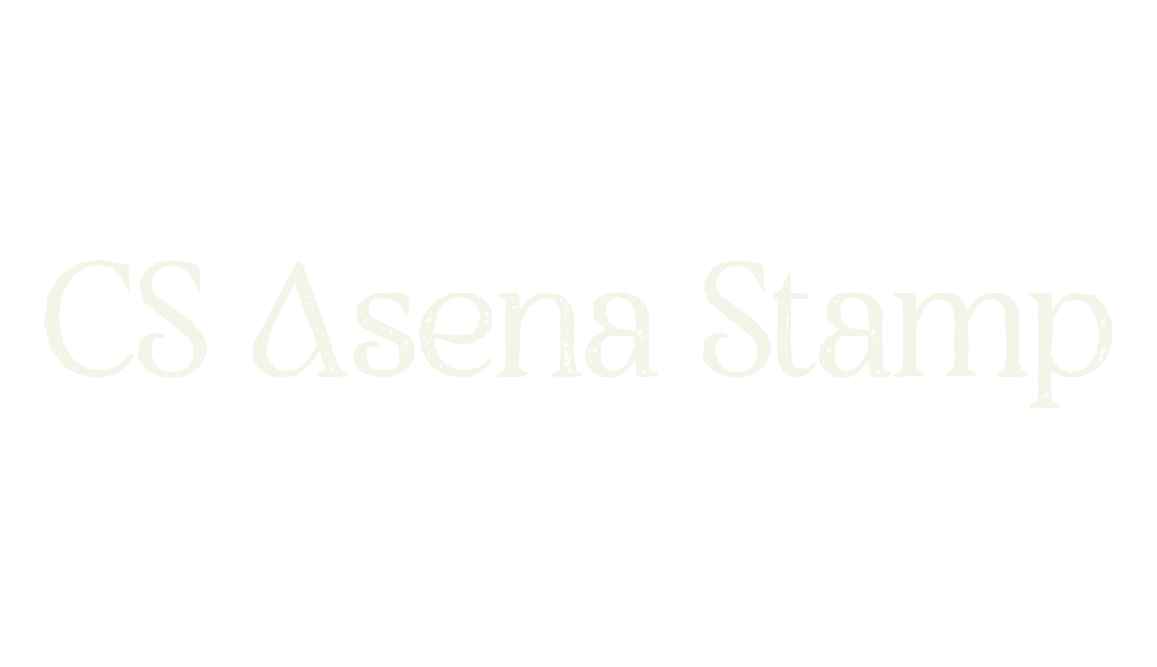 CS Asena Stamp, display market font preview