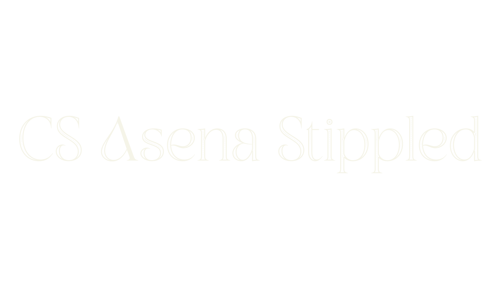 CS Asena Stippled, display market font preview