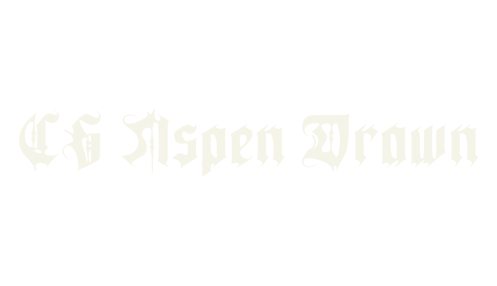 CS Aspen Drawn, blackletter font preview
