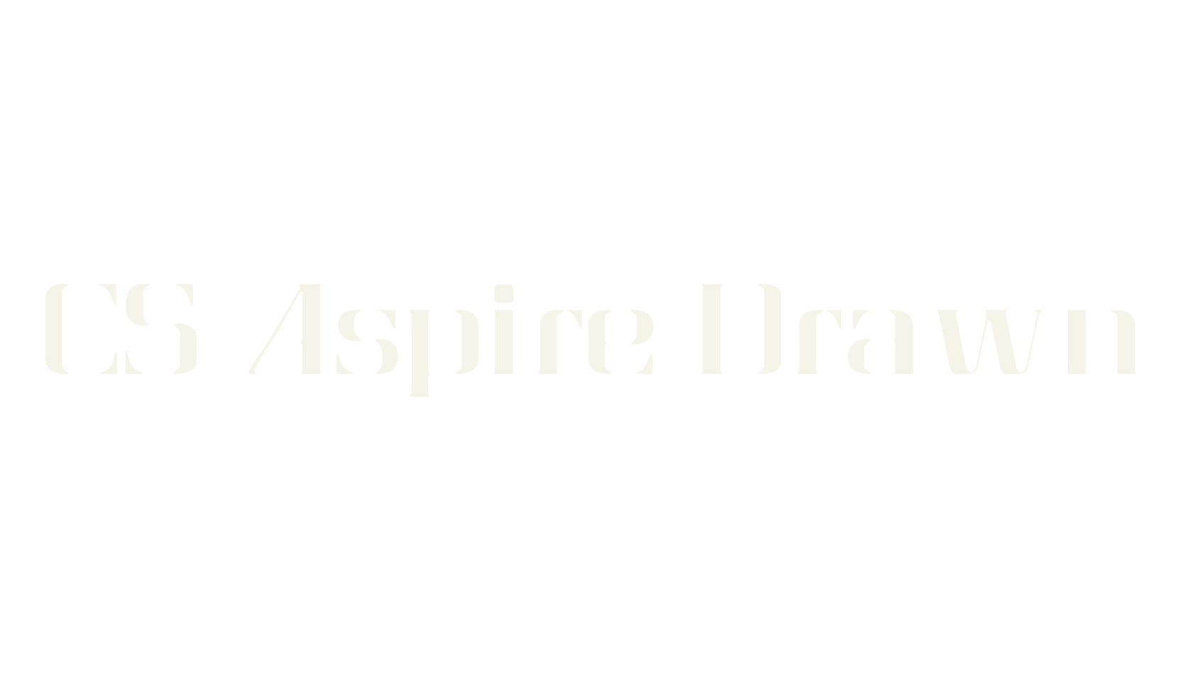 CS Aspire Drawn, poster font preview