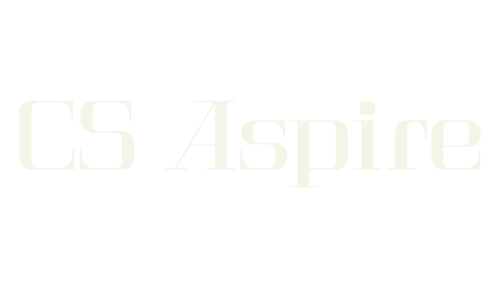 CS Aspire, techno font preview