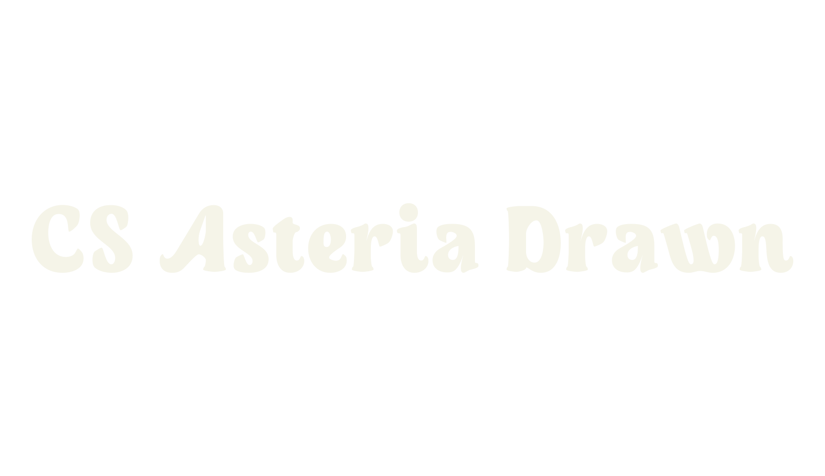 CS Asteria Drawn, bold font preview