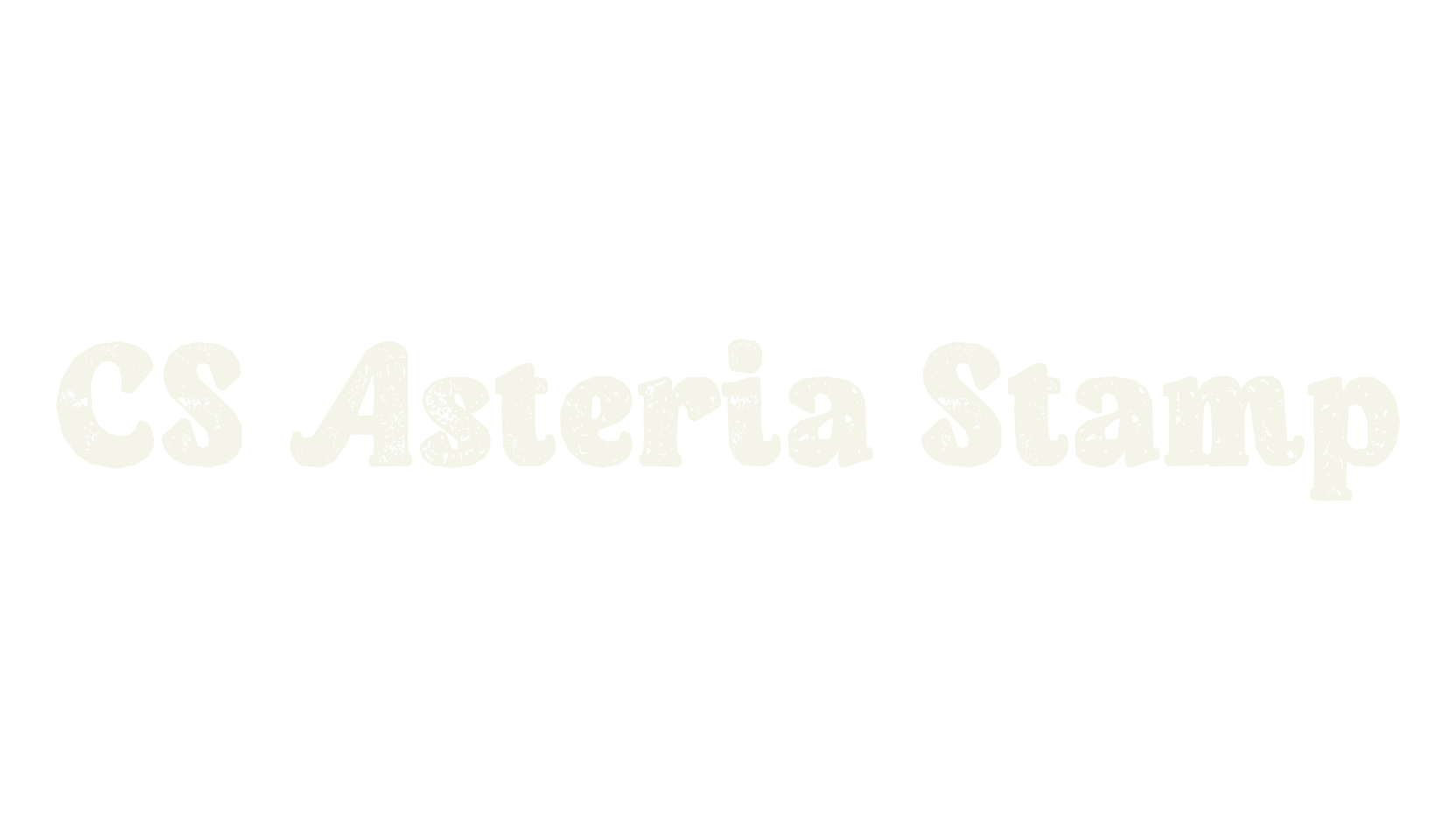 CS Asteria Stamp, display market font preview