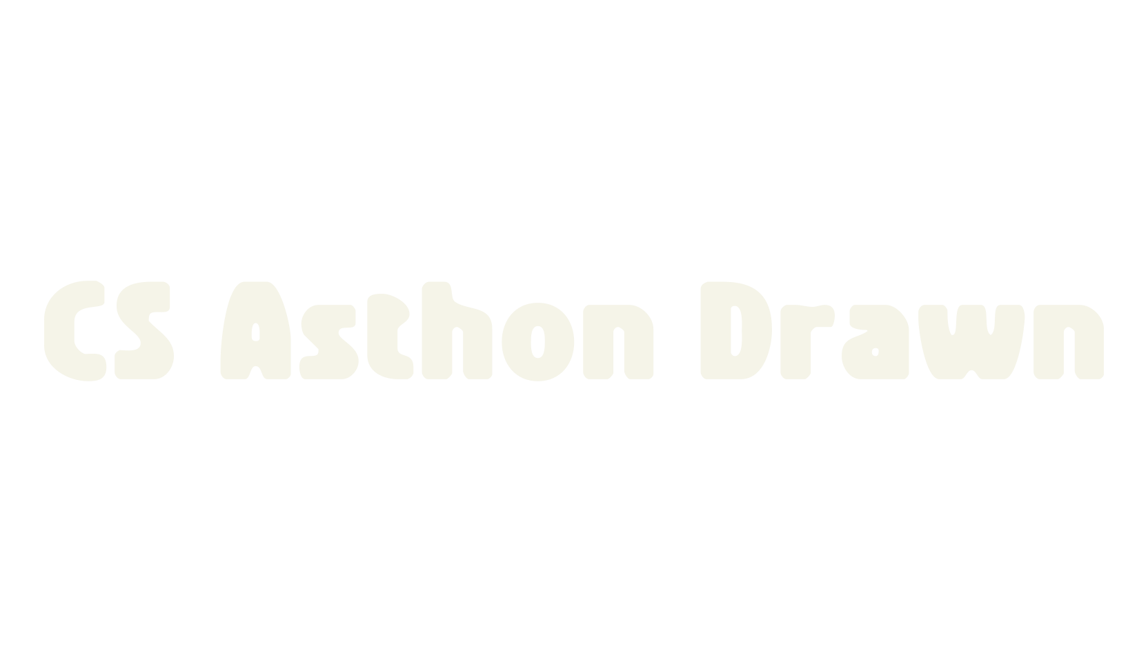 CS Asthon Drawn, bold font preview