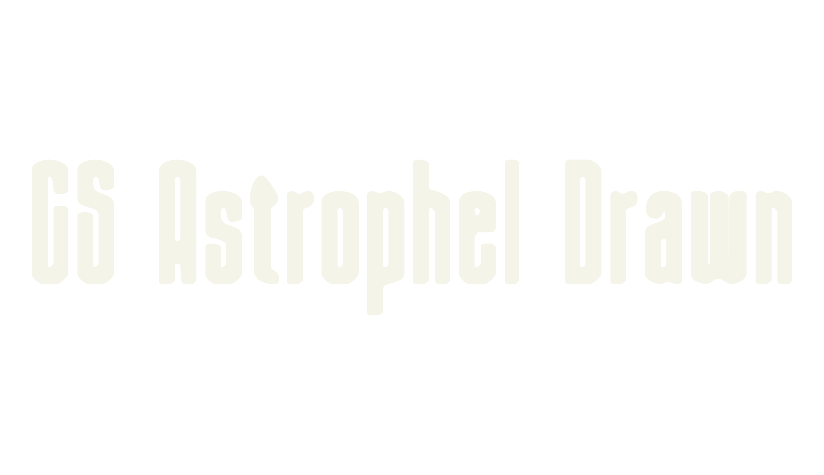 CS Astrophel Drawn, poster font preview