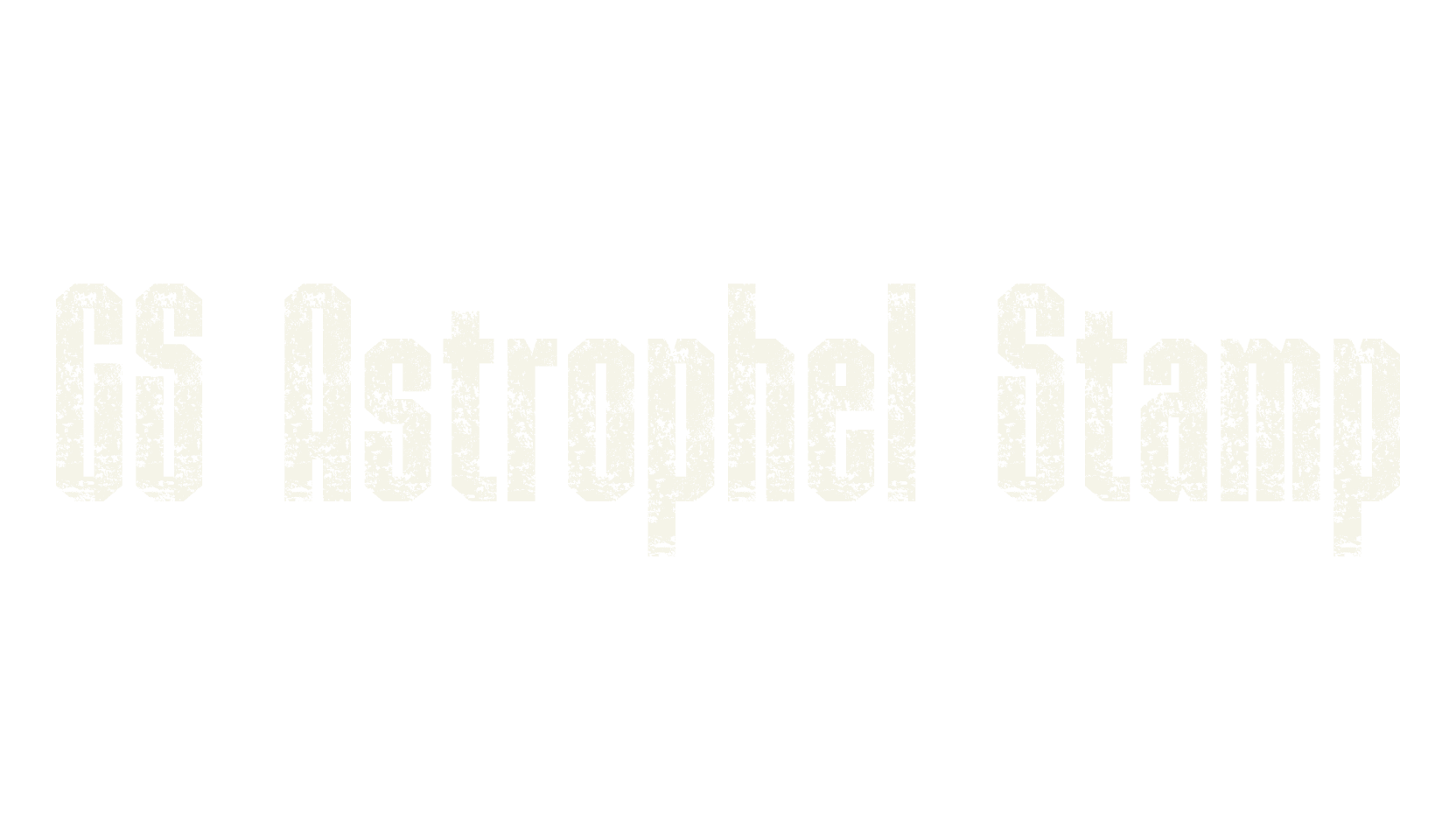 CS Astrophel Stamp, display market font preview