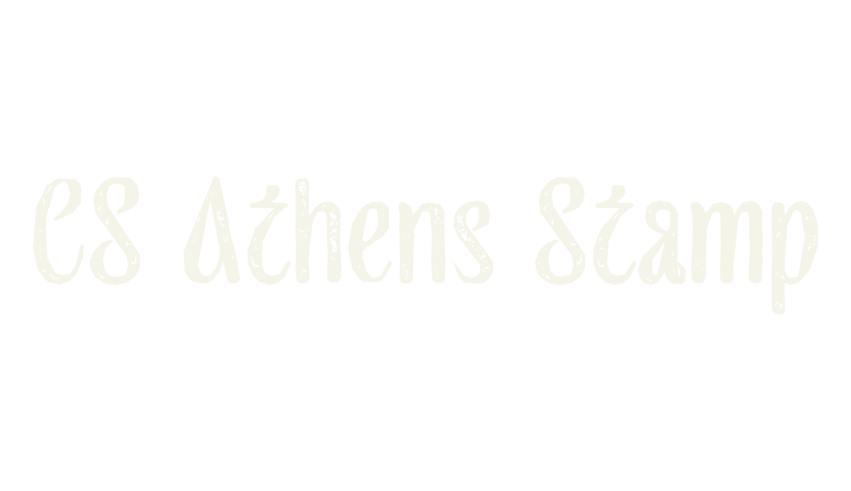 CS Athens Stamp, display market font preview