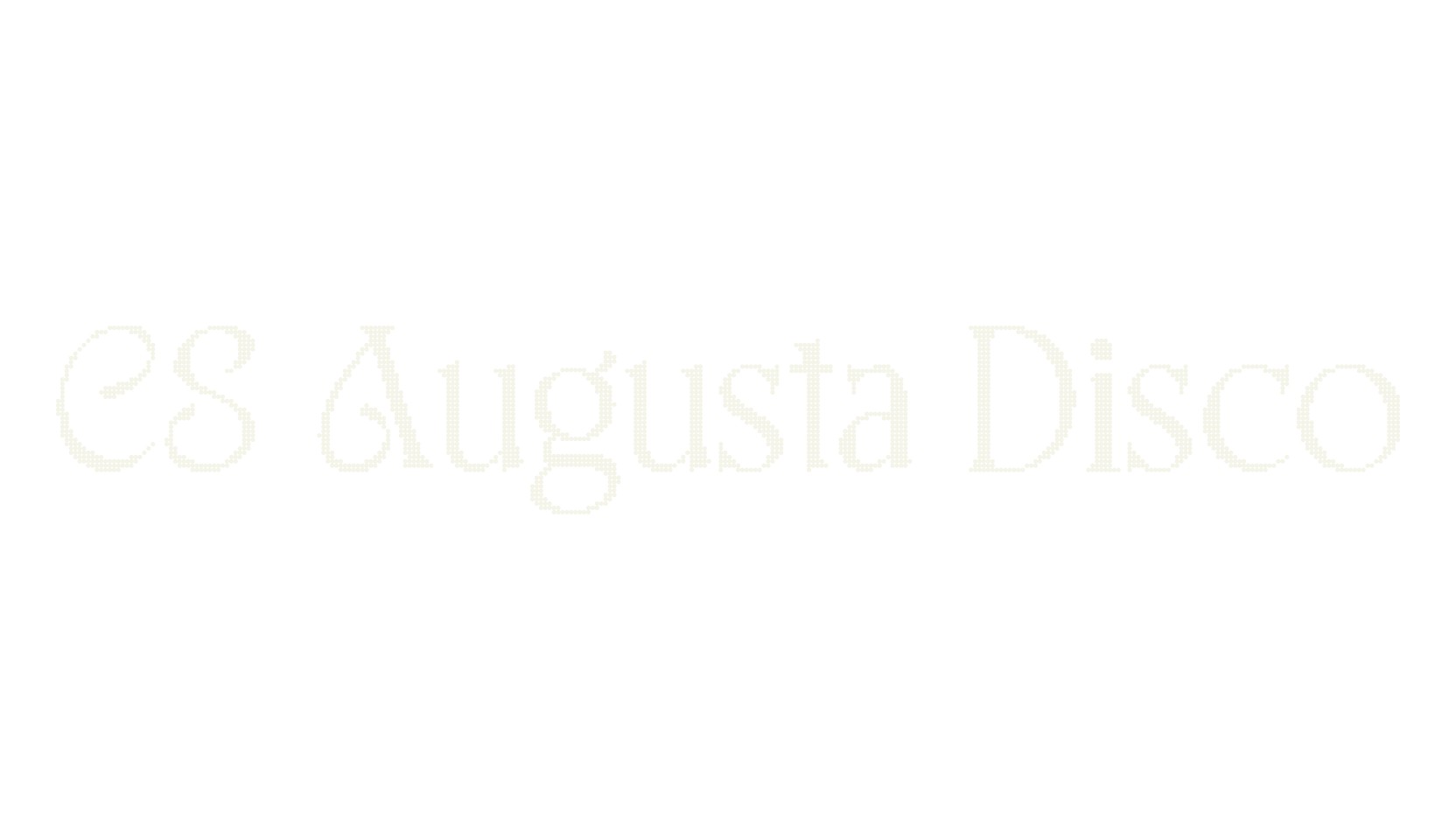 CS Augusta Disco, display market font preview