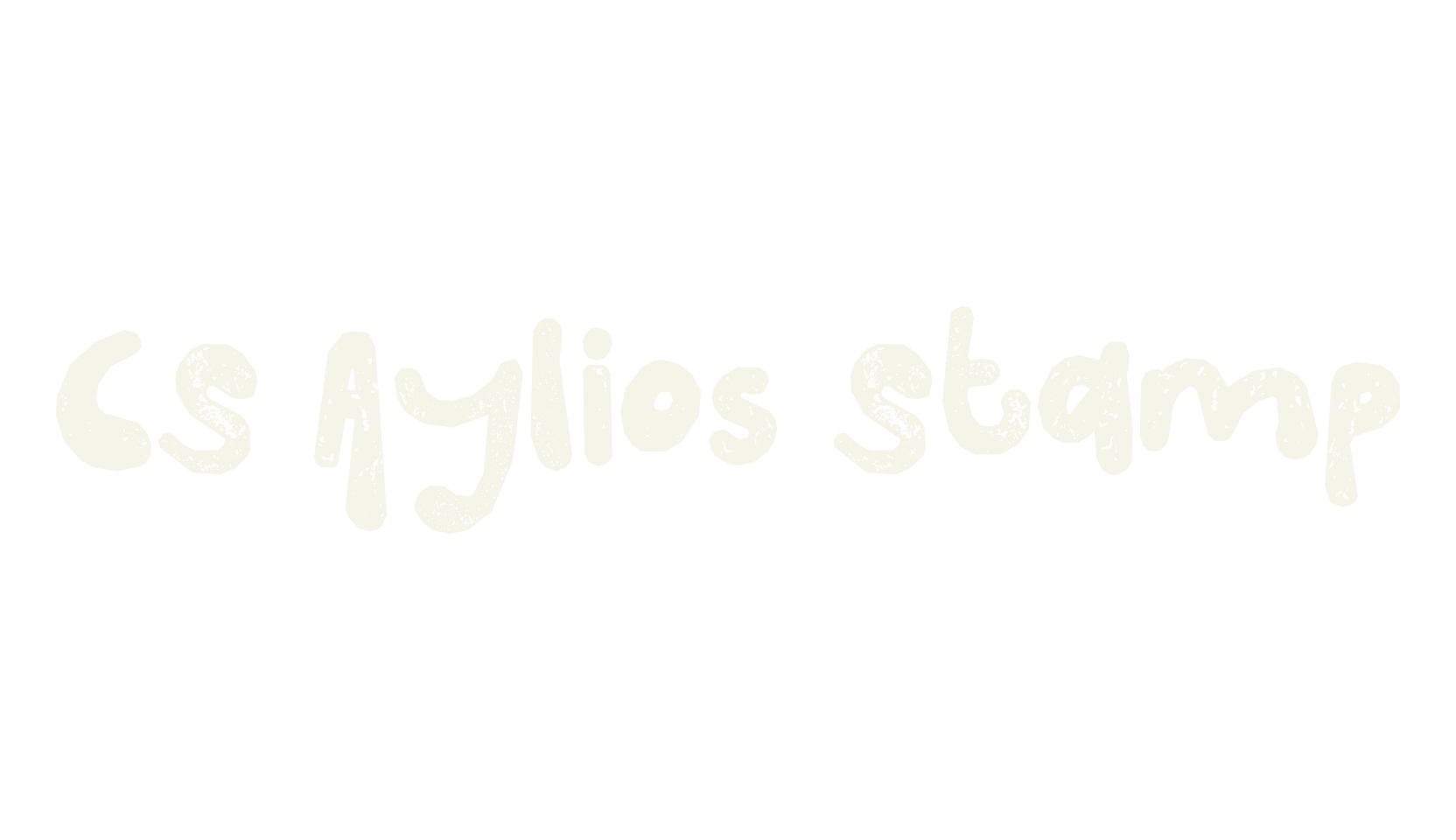 CS Aylios Stamp, display market font preview