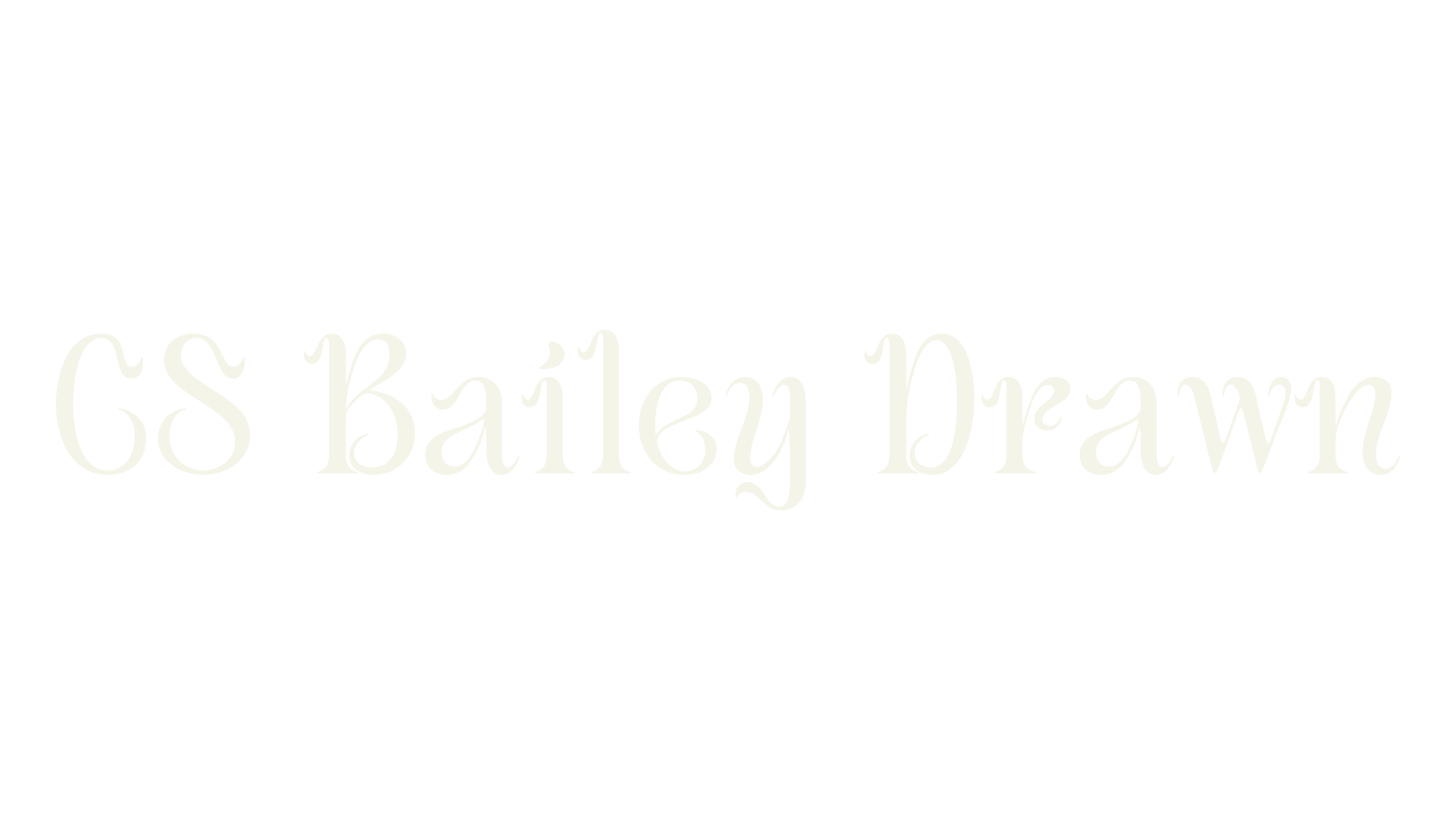CS Bailey Drawn, art deco font preview