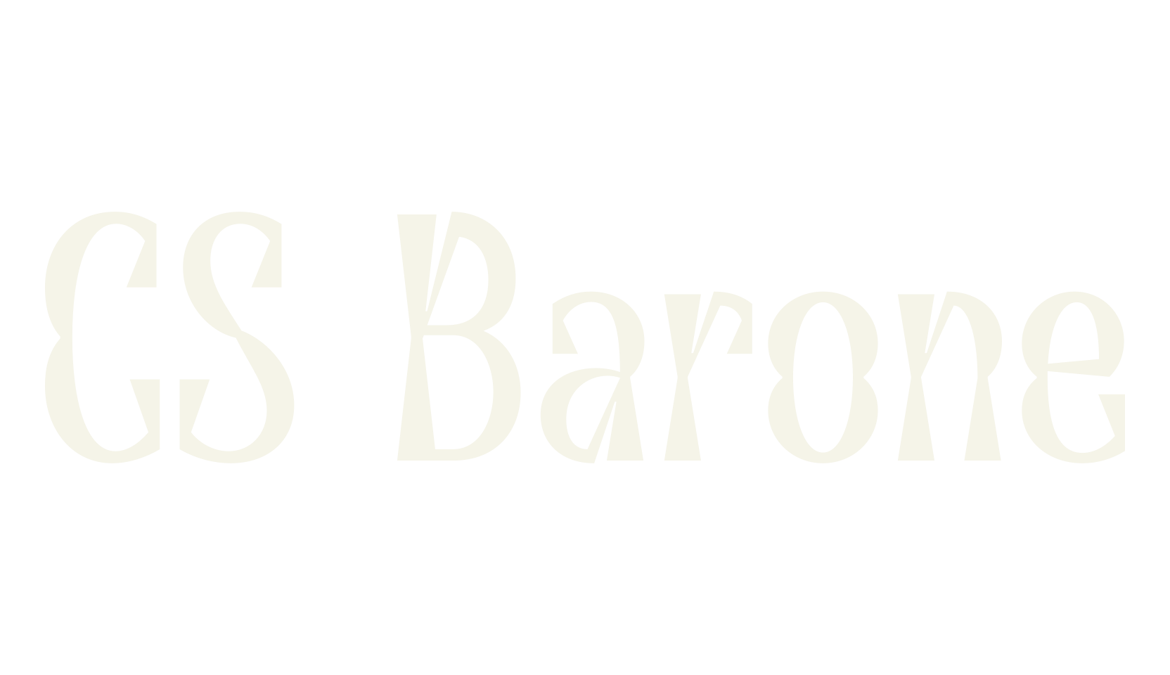 CS Barone, logo font preview
