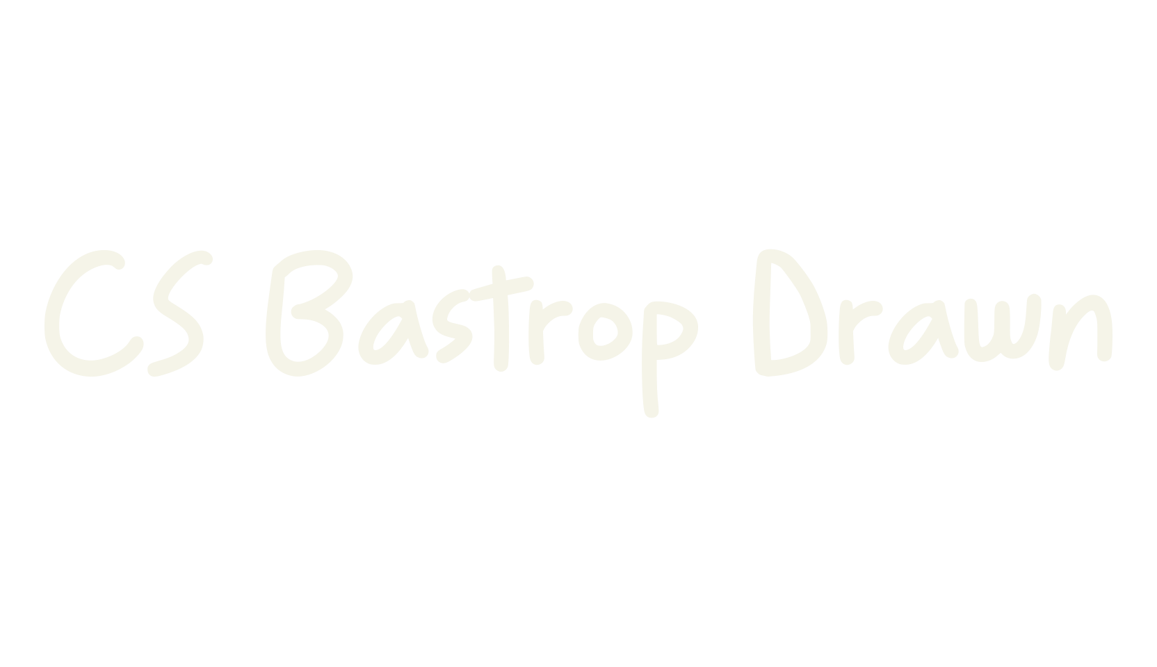 CS Bastrop Drawn, display market font preview