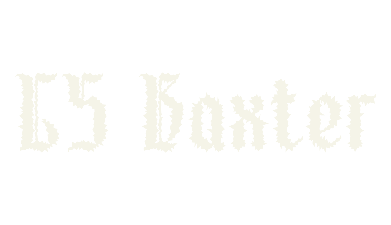 CS Baxter, blackletter font preview