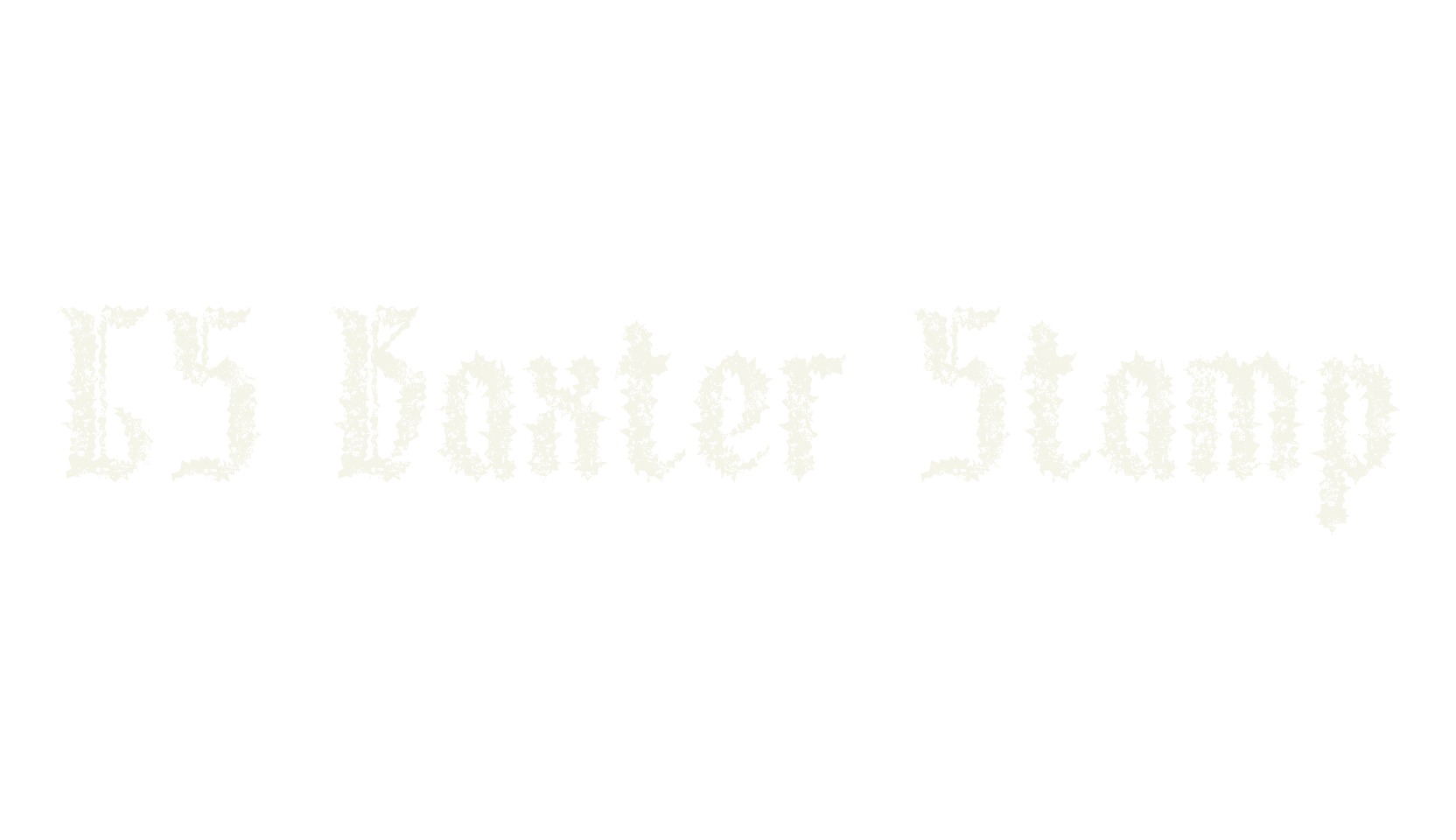 CS Baxter Stamp, fantasy font preview