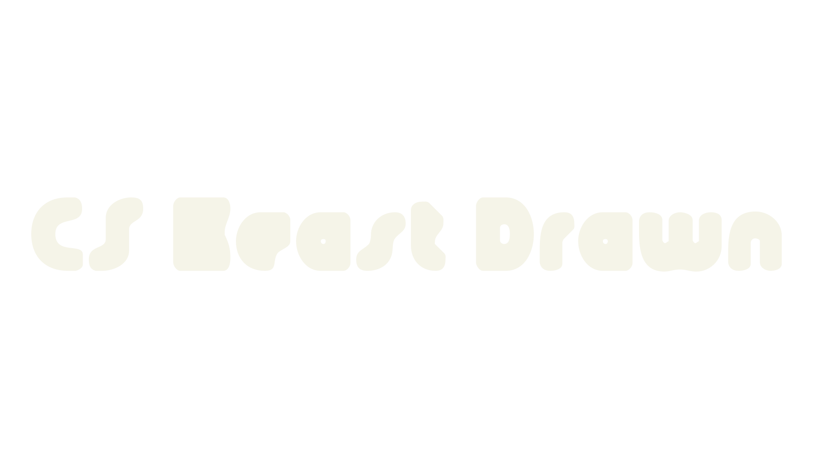 CS Beast Drawn, bold font preview