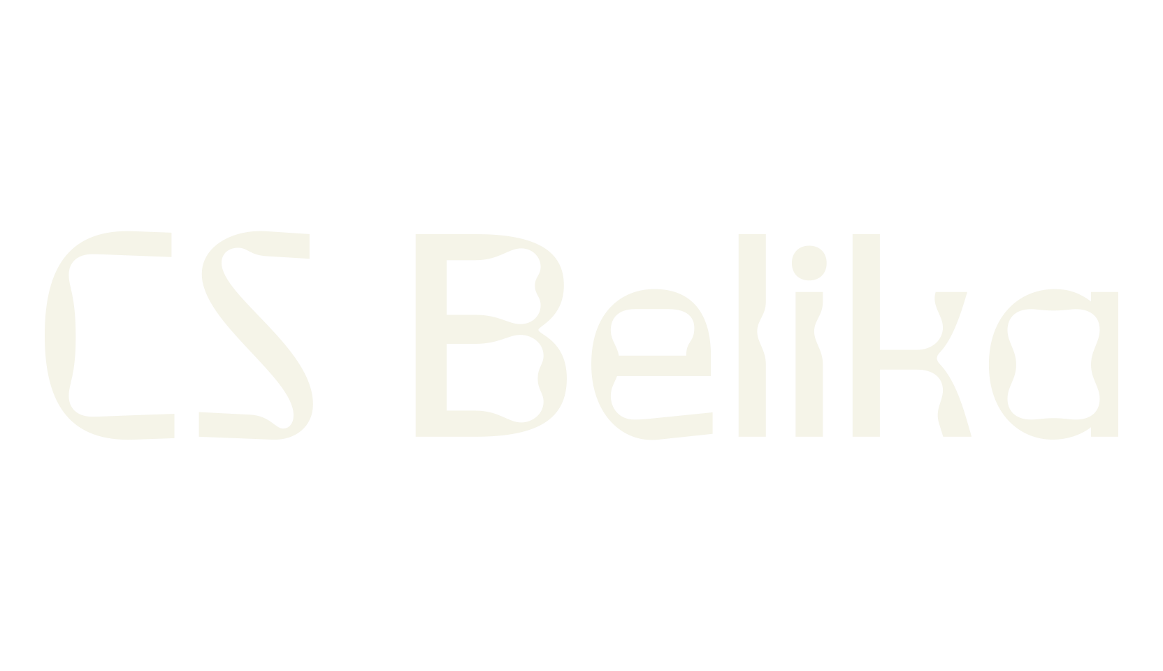 CS Belika, techno font preview