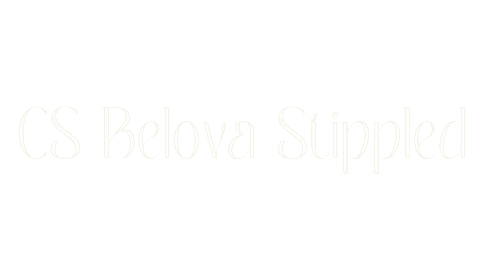 CS Belova Stippled, display market font preview