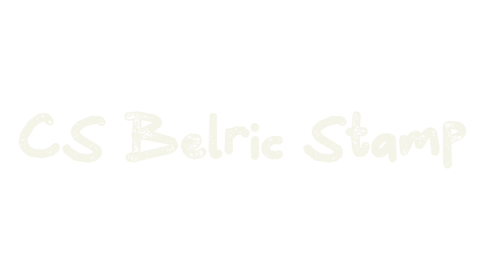 CS Belric Stamp, handwritten font preview