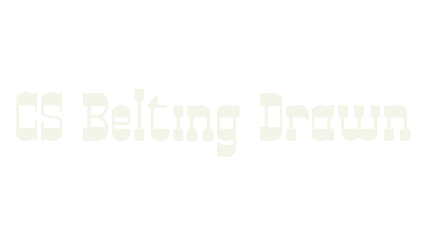 CS Belting Drawn, serif font preview