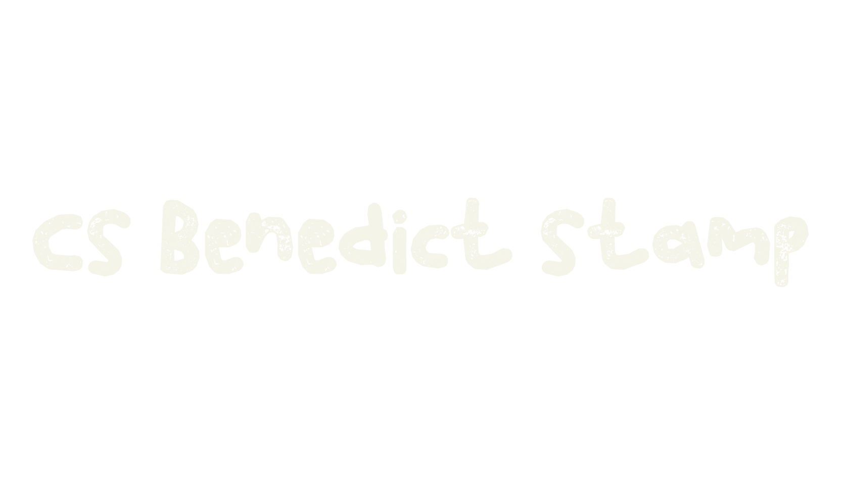 CS Benedict Stamp, display market font preview