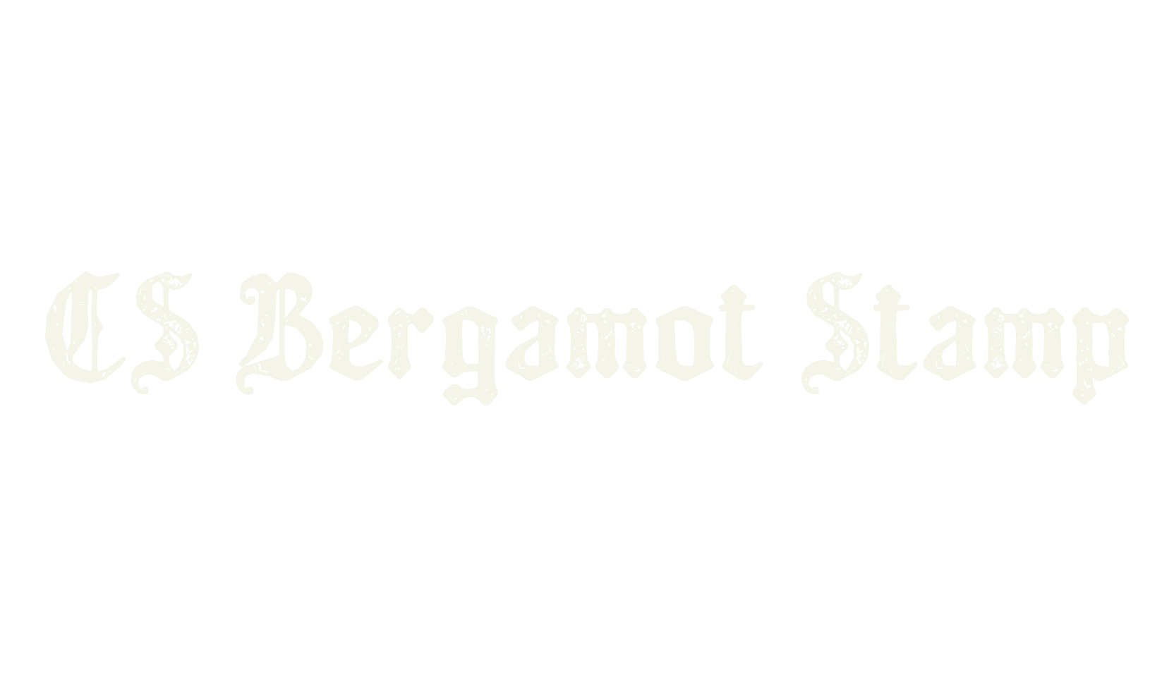 CS Bergamot Stamp, fantasy font preview