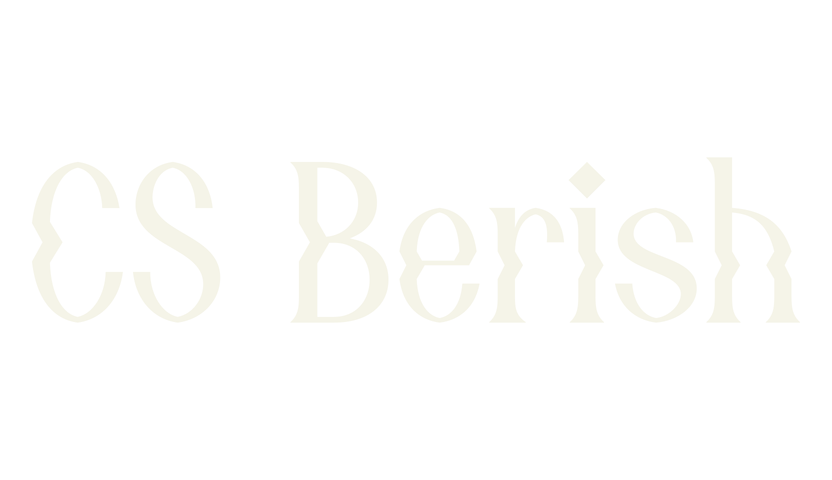 CS Berish, psychedelic font preview
