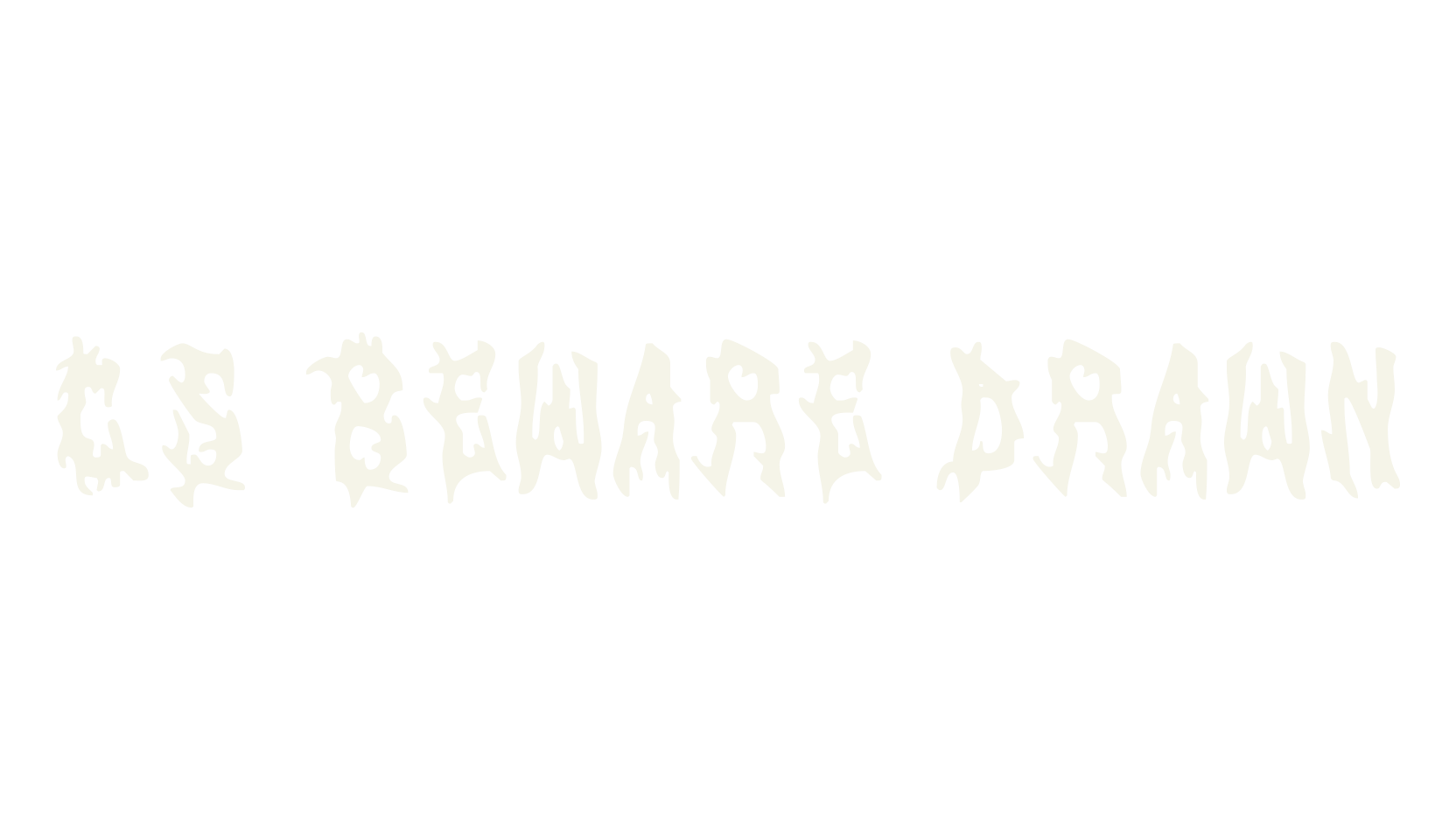 CS Beware Drawn, black metal font preview