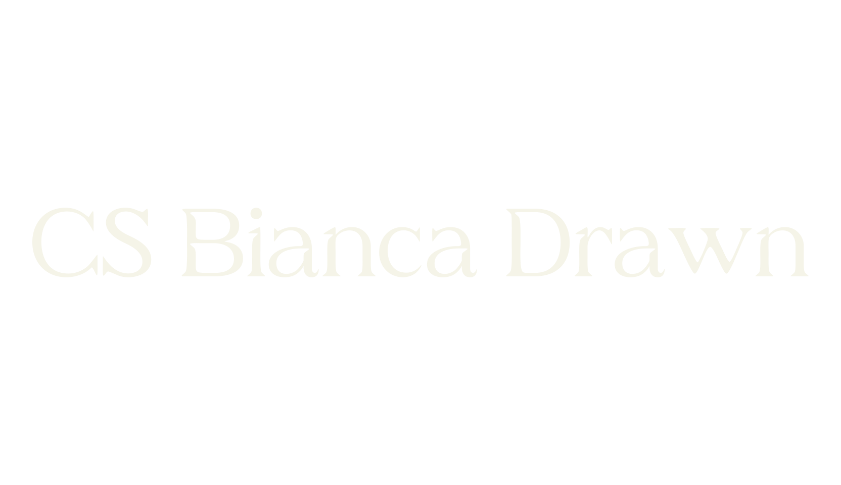 CS Bianca Drawn, beautiful font preview