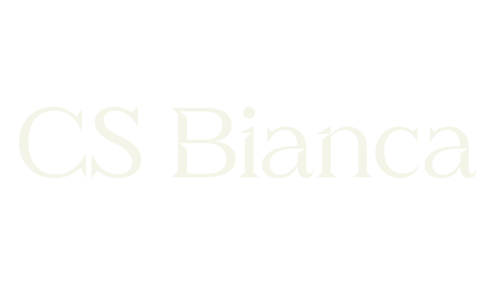 CS Bianca, business card font preview