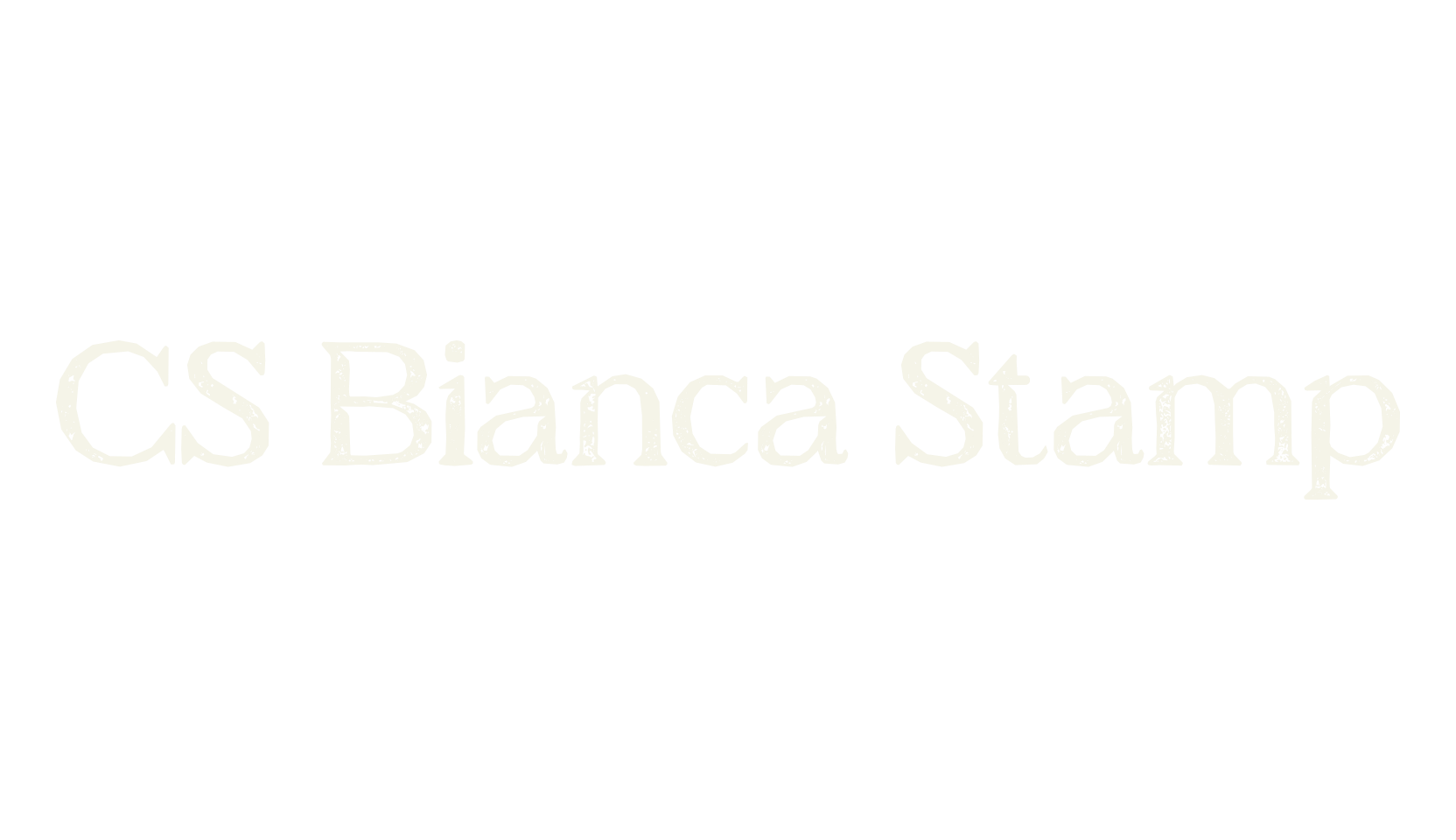 CS Bianca Stamp, display market font preview